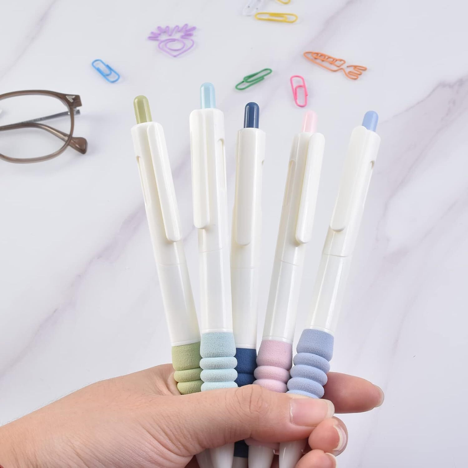 SHUTTLE ART Retractable Fountain Pen, Press Type Refillable Ink Writing Pen for Smooth, Retractable Prees Fountain Pen For Super Soft Non-slip for Writing, Painting, Office