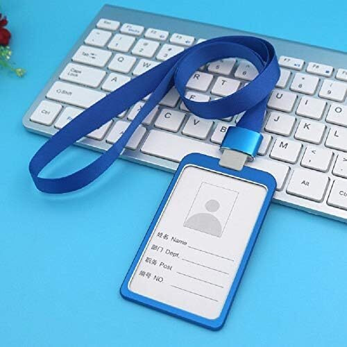 WHNOATOC id Card Holder for Office, id Card Holder for Women,Blue id Card Holder for Men Stylish,id Card Holder for School Student,id Card Holder for Office Steel,Office id Card Covers Holders Pack 1