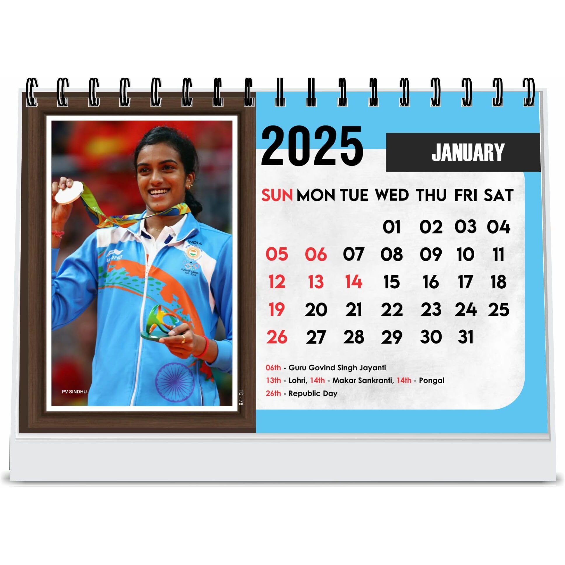ESCAPER Olympic Calendar 2025 Desk, Olympic Medalist Table Calendar 2025, Olympic Players Calendar 2025, Olympic Games Calendar 2025, Sports Calendar 2025, Olympic Photos Calendar 2025, New Year Calendar