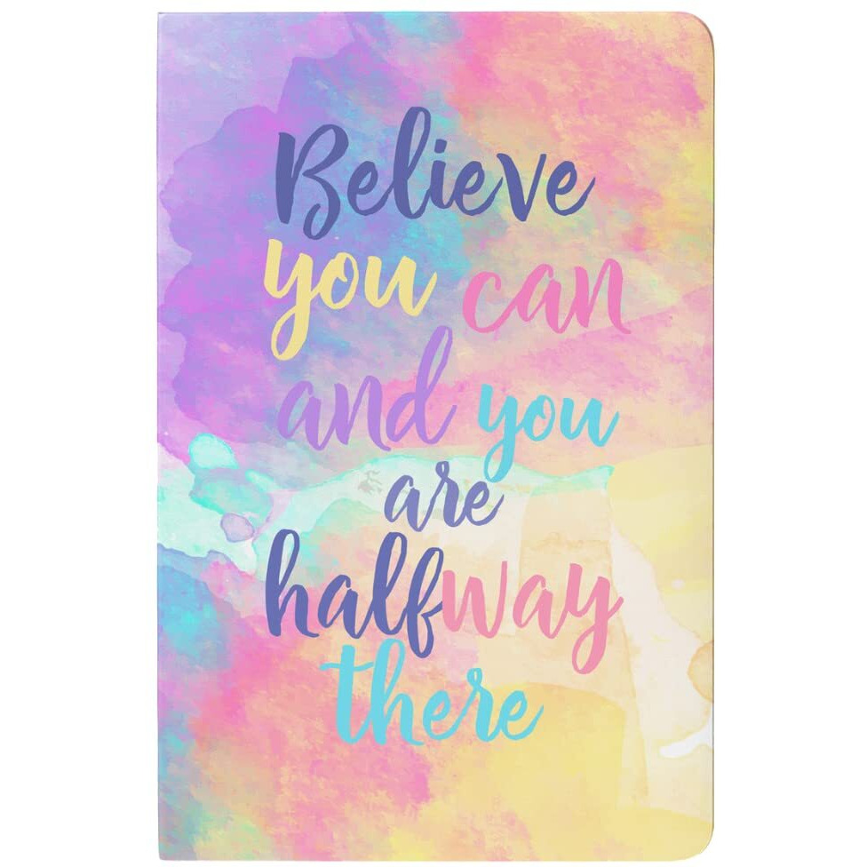 LAURET BLANC Daily Planner Undated, Schedule Your Day, Manage To-Do List, Wellness Tracker, Plan for 80 Days, Paperback. (Believe You Can And You Are Halfway There)