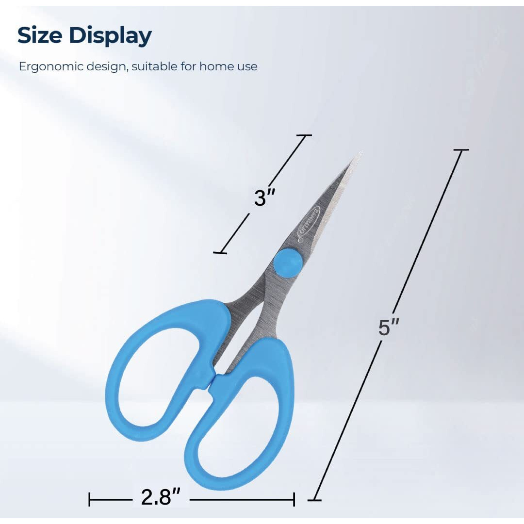 Bambalio 5" Soft Comfort Grip Multipurpose Scissors Pack Of 3 BA015