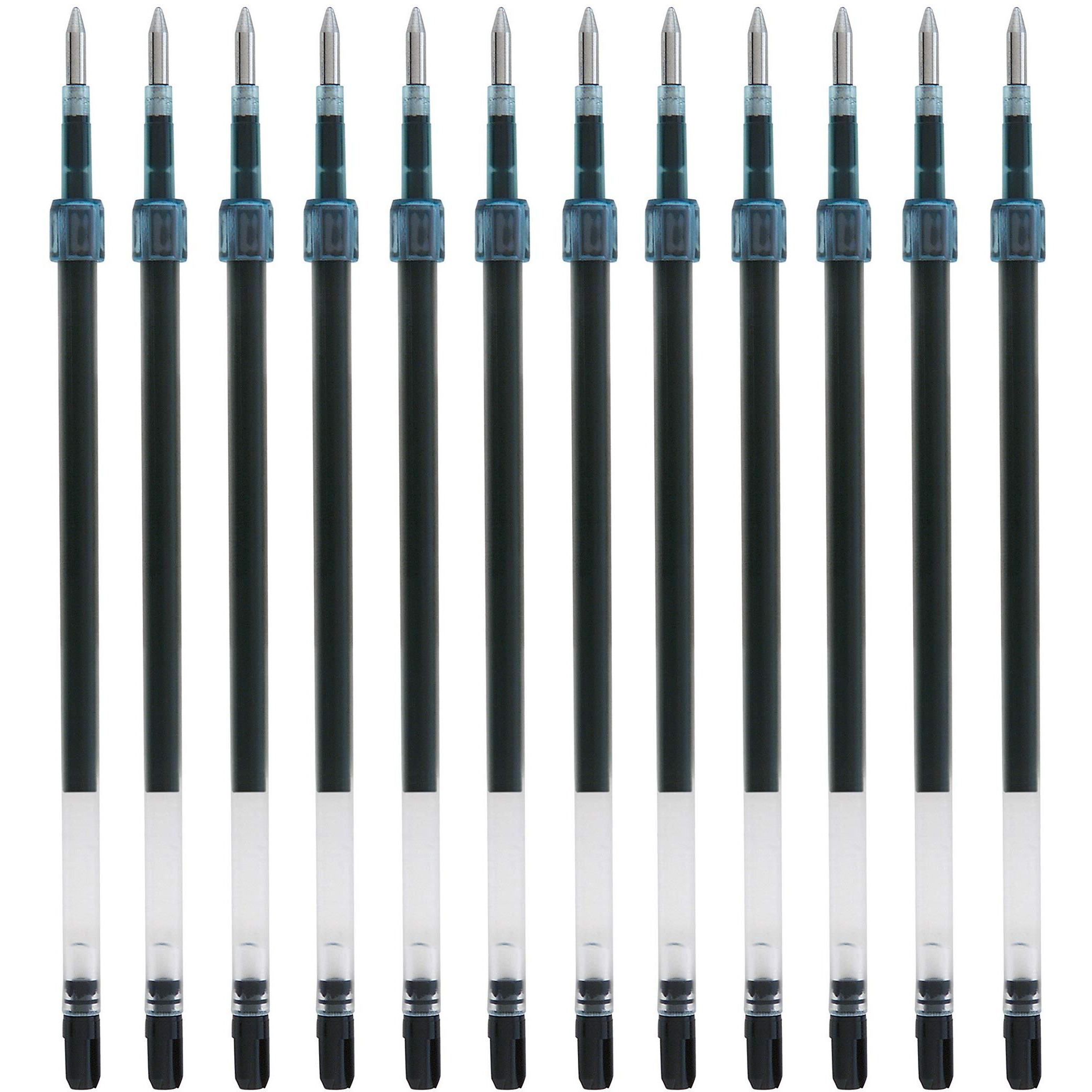 uni-ball SXR-C7 0.7mm Roller Ball Pen Refill | Usable for SX-217 | Black Ink, Pack of 12