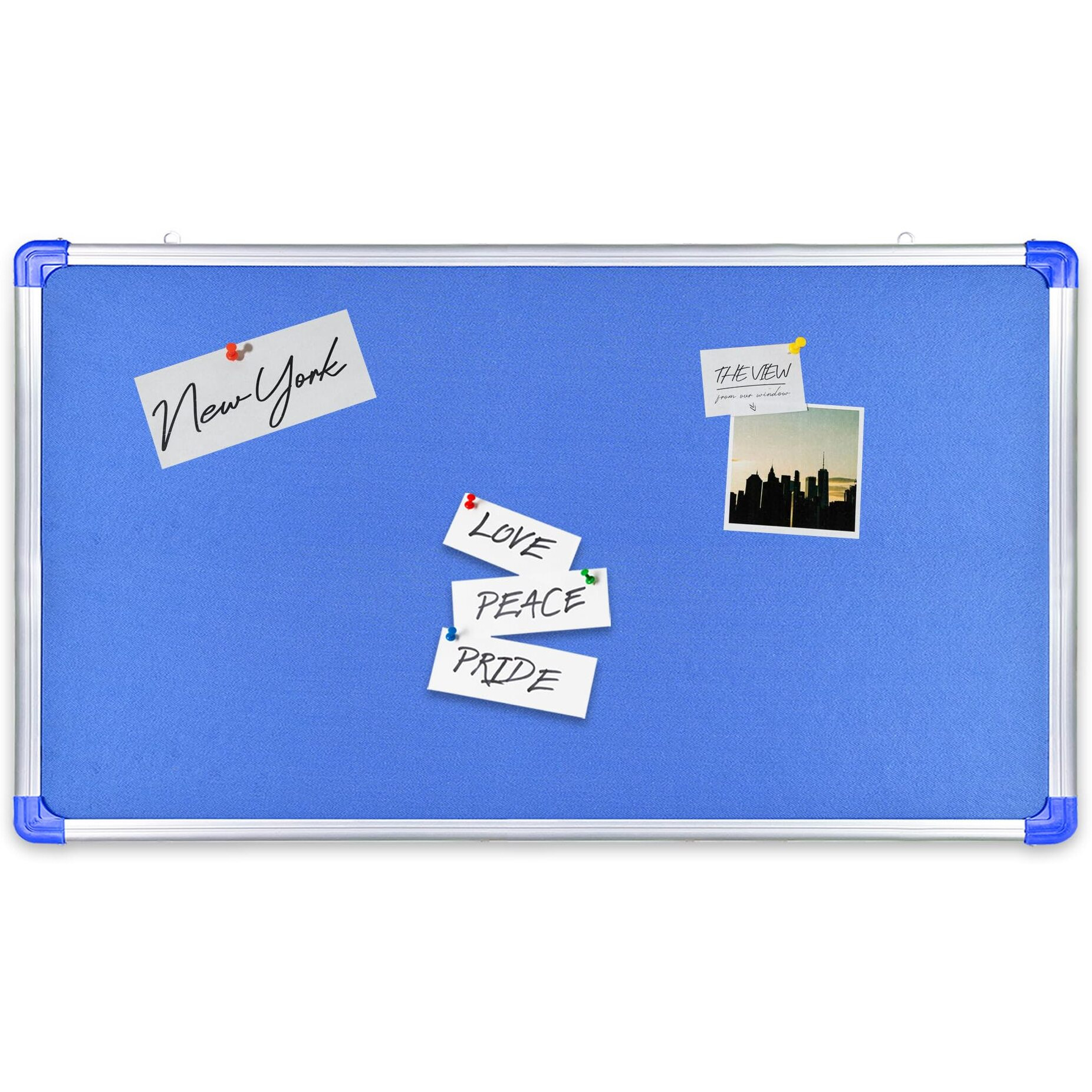 True Flair Notice Board, Premium Pin Up Bulletin Board for Office, Home, School (16 inch by 24 inch (40 cm by 60 cm))