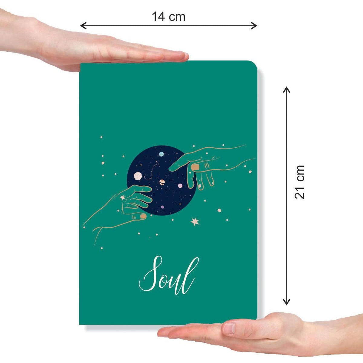 Zen Sangam Artists - A5 Creative Art Journal Diary - 150 GSM - Bullet (BUJO) - Dot Grid Smooth Surface - (100 Pages) - Size (21x14 cm) - Cartridge Natural Shade Sheets - (Soul)