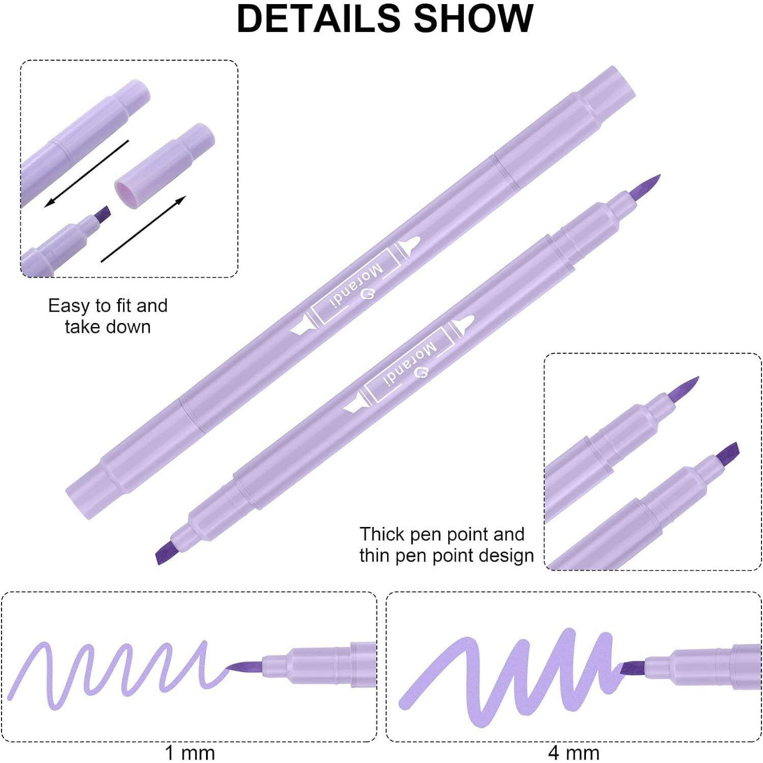SHUTTLE ART 6 pcs Cute Double Tip Highlighter, Cream Soft Highlighter Set, Chisel Tip and Bullet Tip, No Ink Bleed Fast Drying, for Bible Study Office School Highlighting Markers