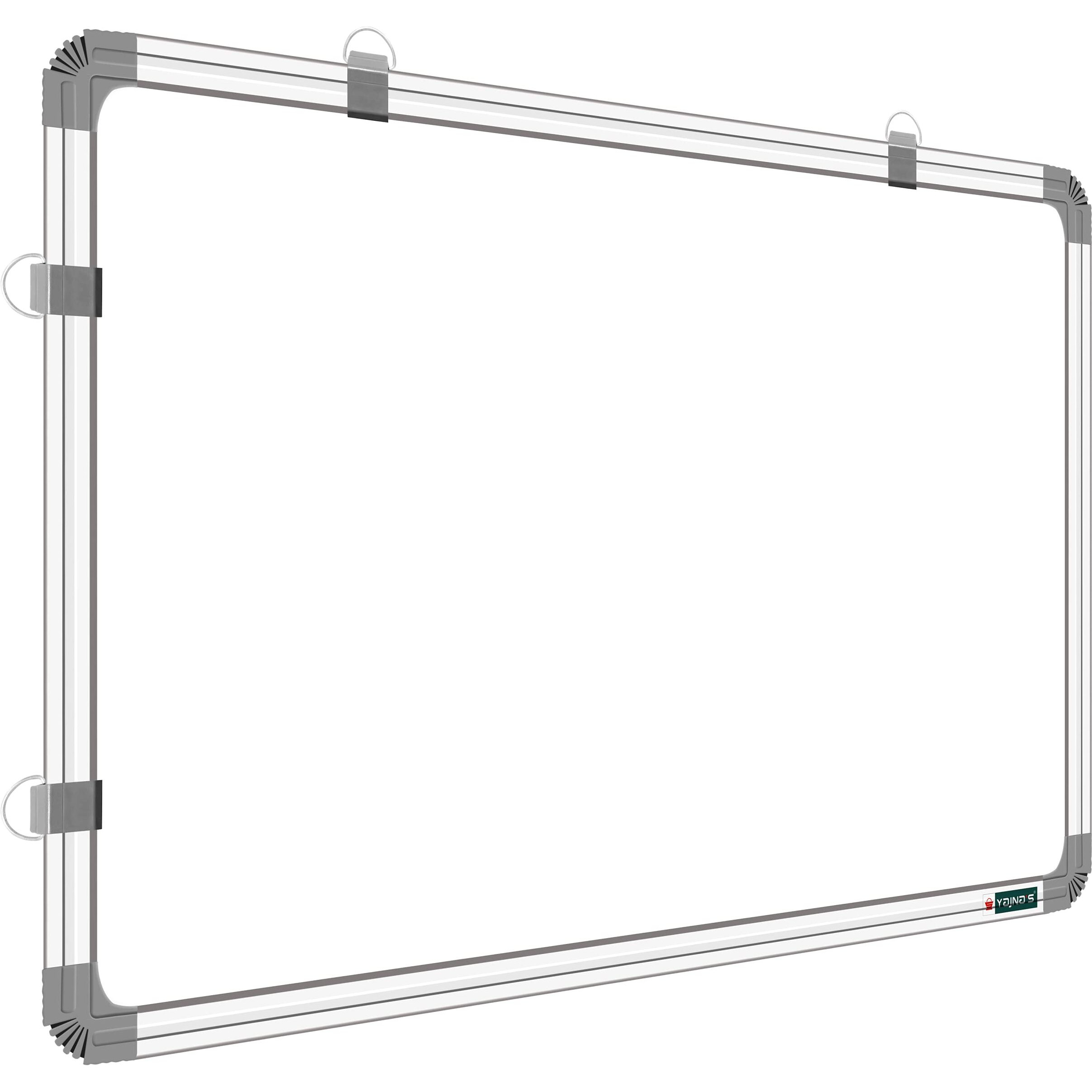 YAJNAS Non-Magnetic 2 feet x 3 feet (60 cm x 90 cm) Double Sided White Board & Chalkboard Both Side Writing Boards, one Side White Marker & Reverse Side Chalkboard Surface (2x3 feet, Pack of 1)