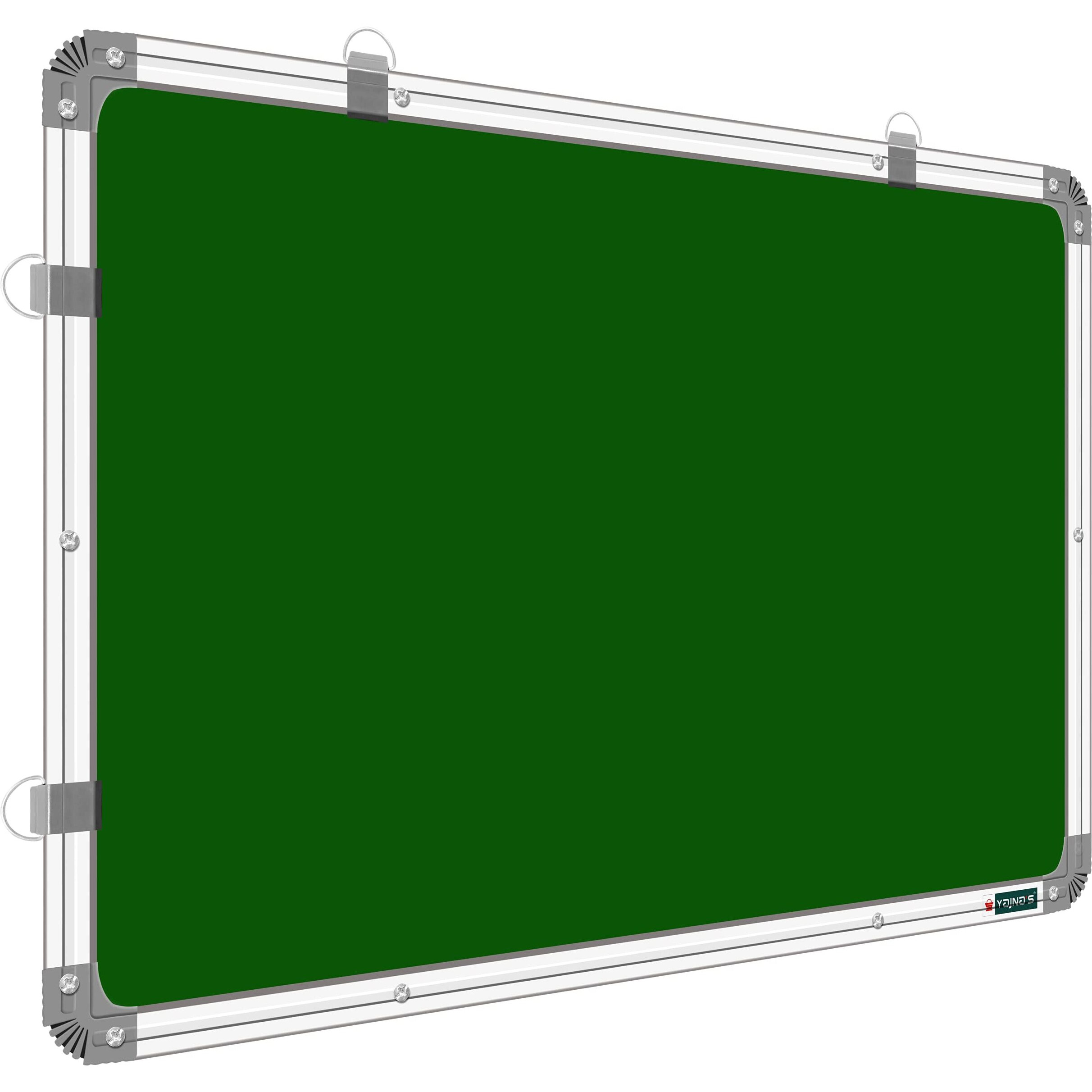 YAJNAS Non-Magnetic 2 feet x 3 feet (60 cm x 90 cm) Double Sided White Board & Chalkboard Both Side Writing Boards, one Side White Marker & Reverse Side Chalkboard Surface (2x3 feet, Pack of 1)