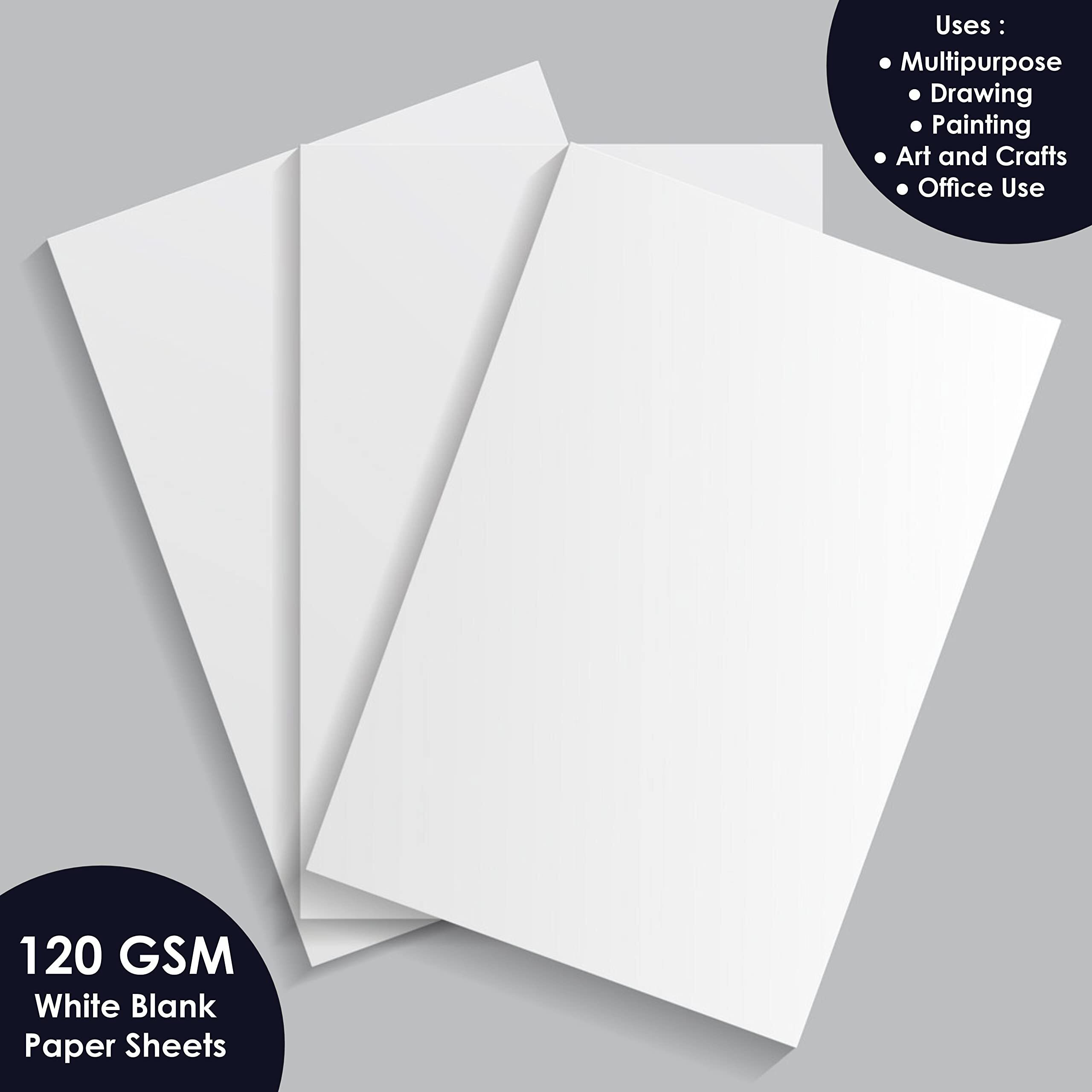 ESCAPER Multipurpose White Sheets A4-200 Sheets Pack of 120 GSM Paper for Kids and Adults to Unleash Creativity in Drawing, Sketching, Crafting, Project, Office Use and More