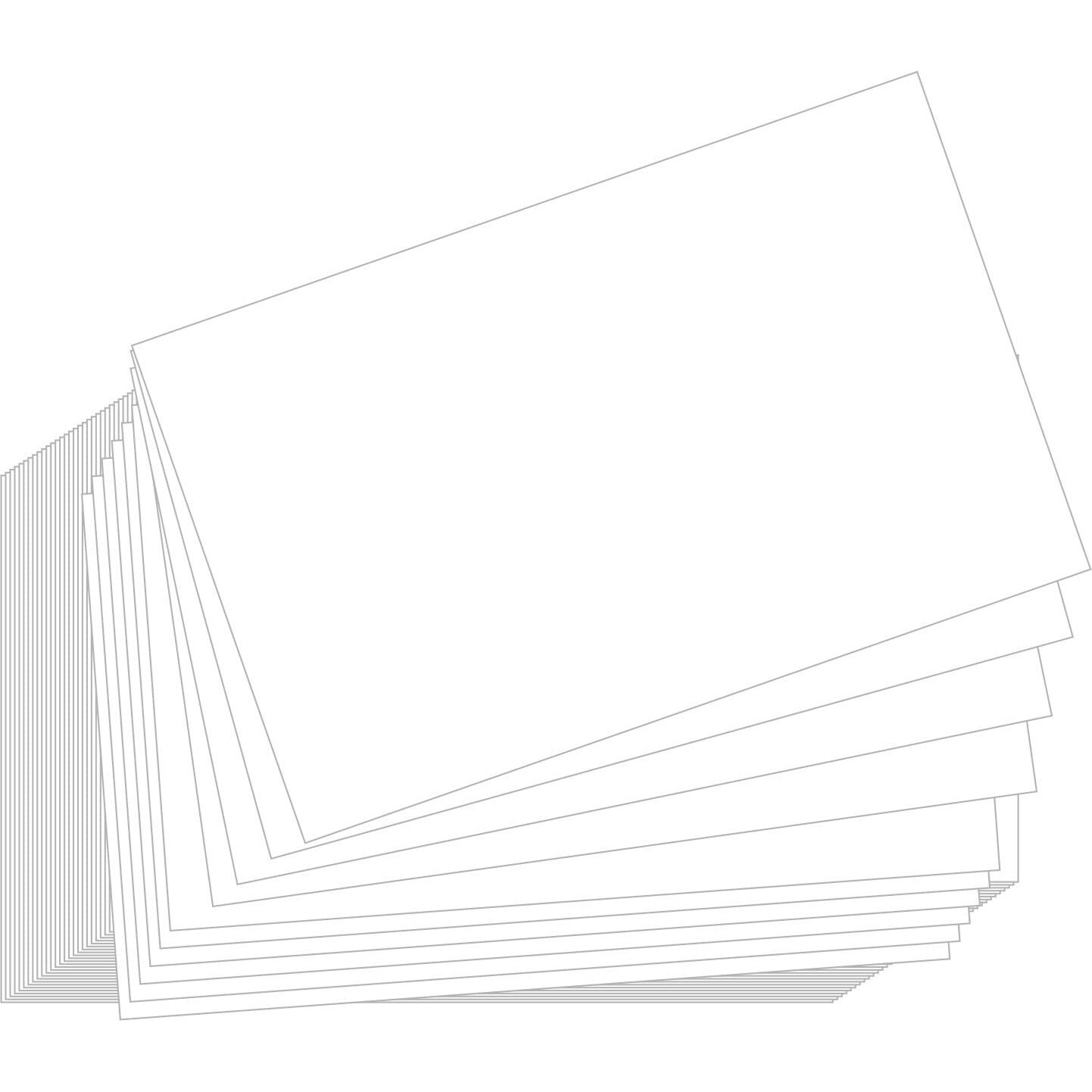 IMPRINT Blank Card Paper Business Cards | Blank cards for Home & Office use | 2x3.5 Inch | White | 50 Cards