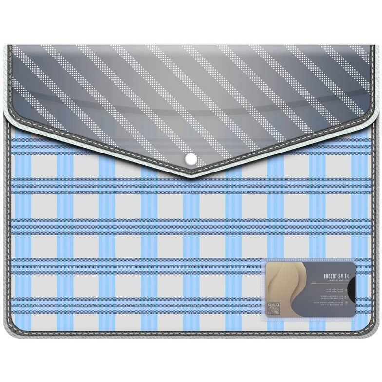 FEDUS Documents Holder Envelope Folder, Stylist Printed File Storage Bag with Snap Button Transparent Plastic File for documents Certificate File Document Folder for Certificate Black