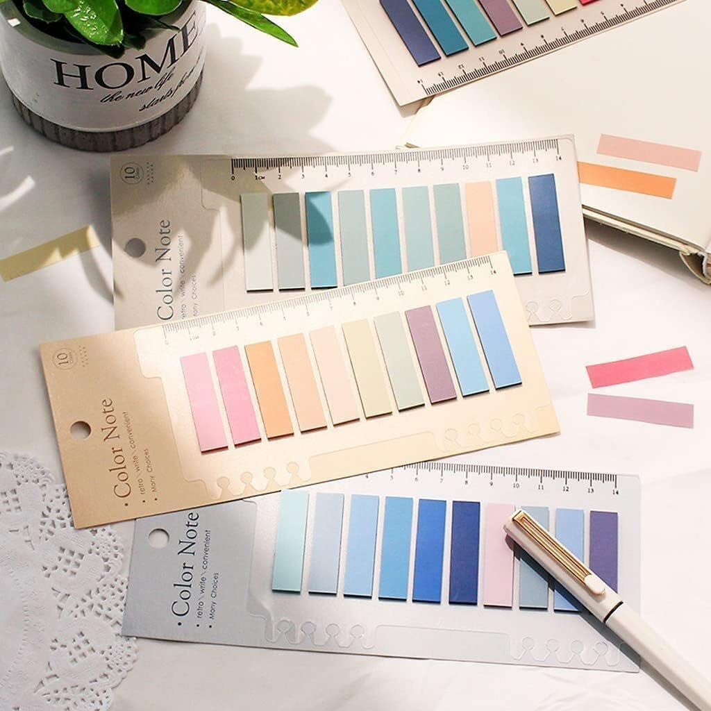 200 Pcs Sticky Tabs, Colorful Book Tabs, Transparent Sticky Tabs for Books, Sticky Note Tabs, Page Markers Tabs, Book Markers, Page Tabs, Book Tabs for Annotating Books, Book Sticky Tabs