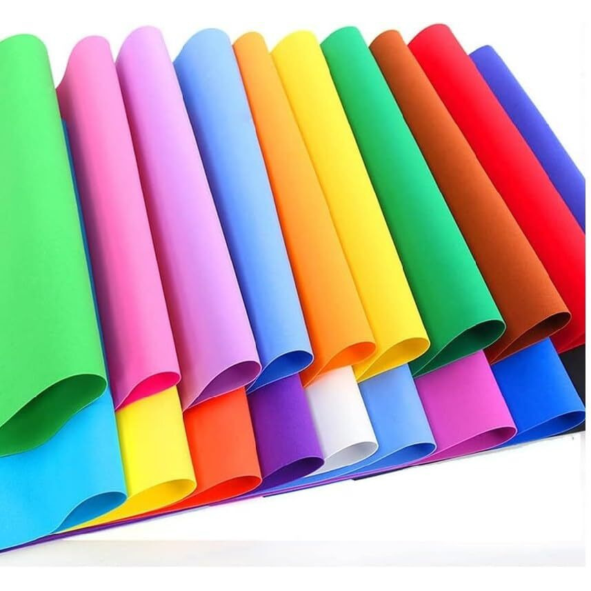 Eclet 100 Pieces Colour Sheets Copy Printing Papers/Art and Craft Paper A4 Sheets Double Sided Coloured Origami Folding DIY Craft Smooth Finish Home, School, Office Stationery (10 Sheets each color)