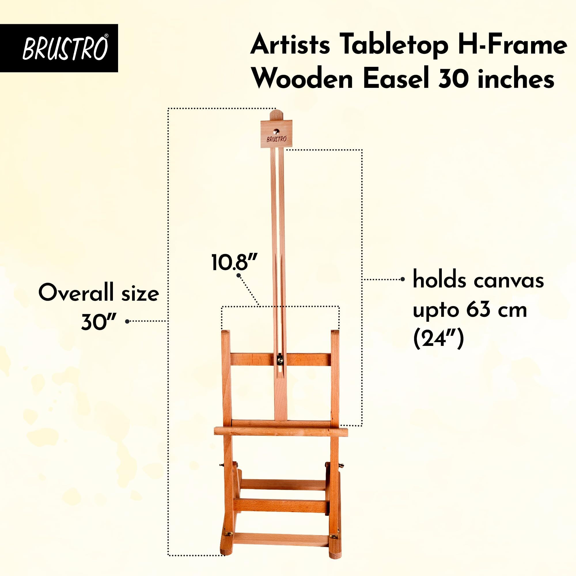 Brustro Artists Tabletop H-Frame Wooden Easel 30"