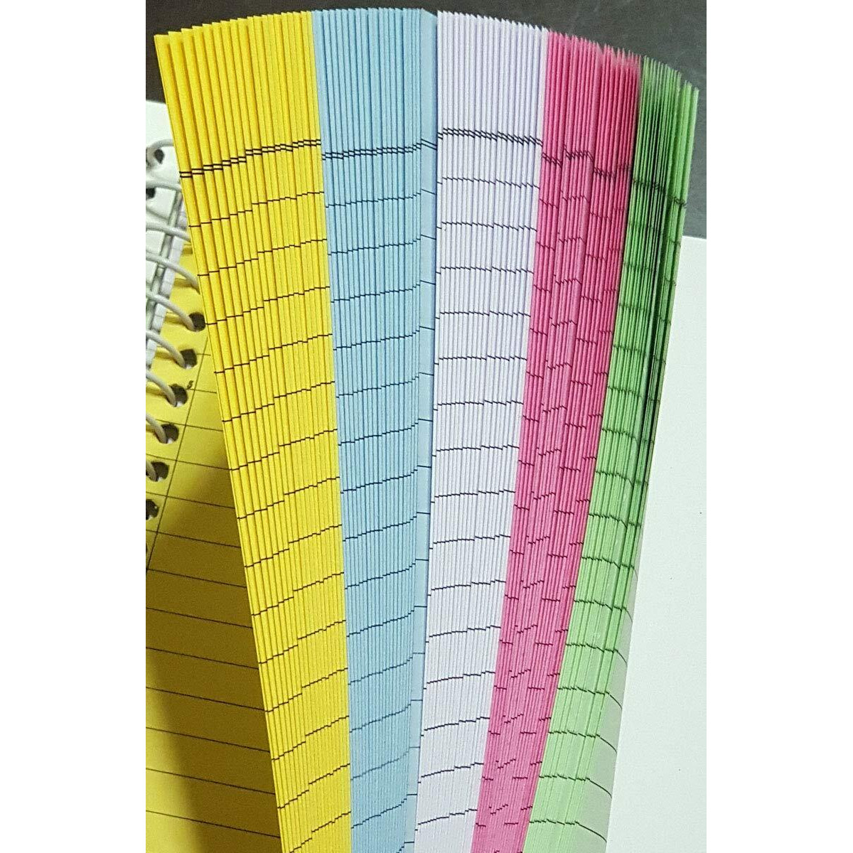 Amblitz 5 Subject Spiral Notebook - 200 Pages, Ruled (A5 Size, Pack of 2, 0418)