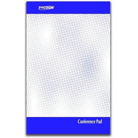 Tycoon Conference Pad | 30 pages | Ruled | Optic white paper | 8.5x5 inches | Pack of 25