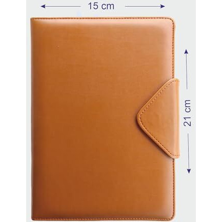 Anupam Flynn B5 Ruled Journal Notebook 192 Pages 80Gsm Lined Notebook Spongy Leather Textured PU Cover with Magnetic Closure for Engineering, Notes Taking & Writing in School and Office (Blue)