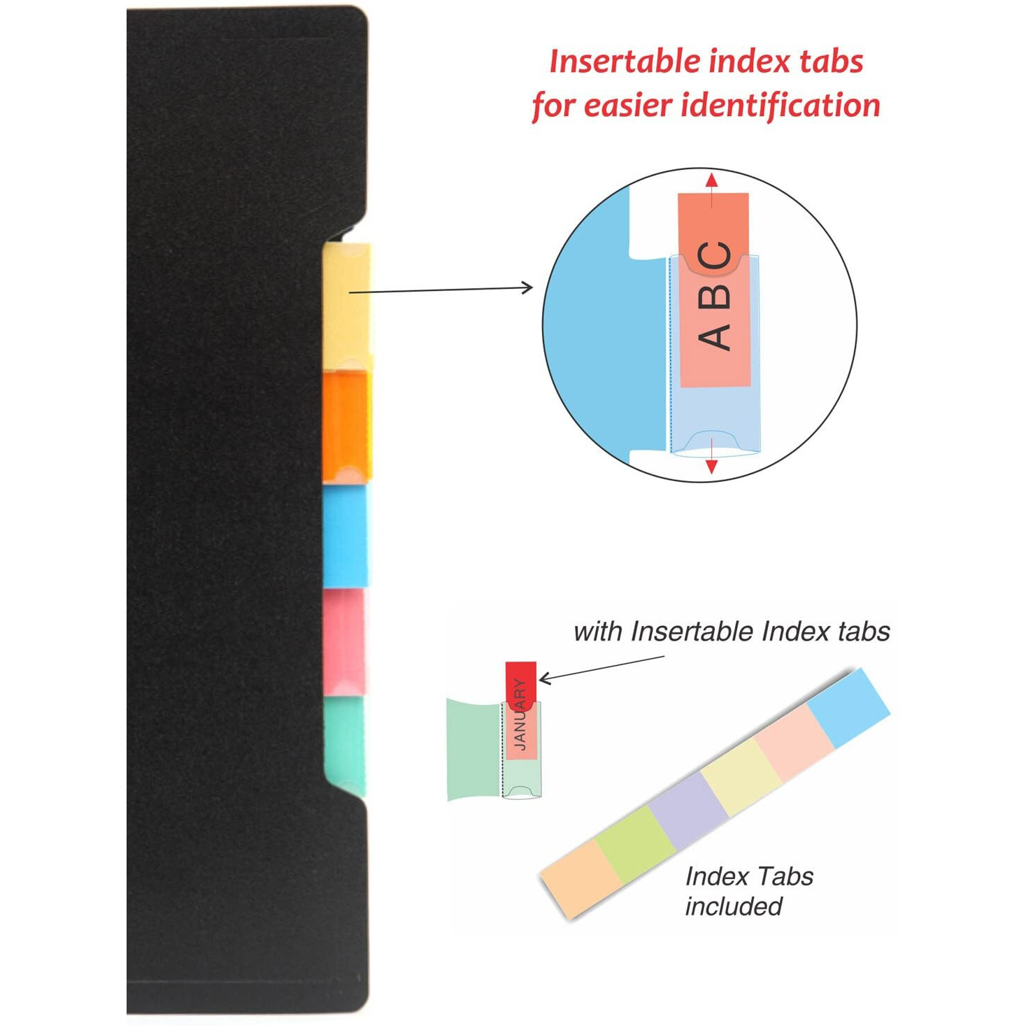 Solo NA- 555 5-Subjects Note Book (300 Pages, Dividers) A5 - Black