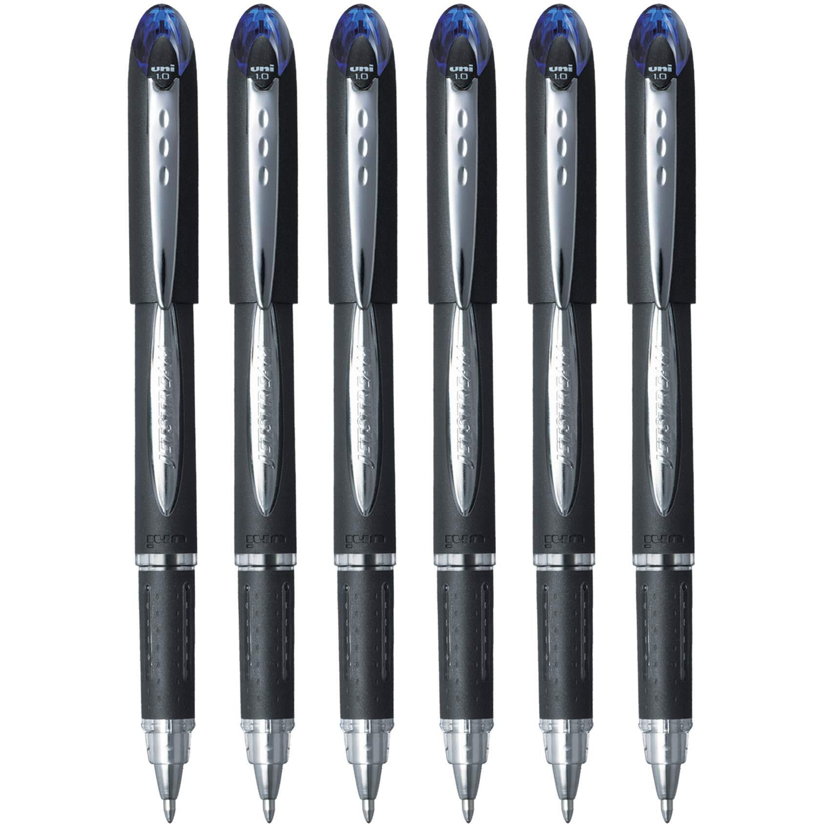 uni-ball Jetstream SX-210 Roller Ball Pen (Blue Ink, Pack of 6)