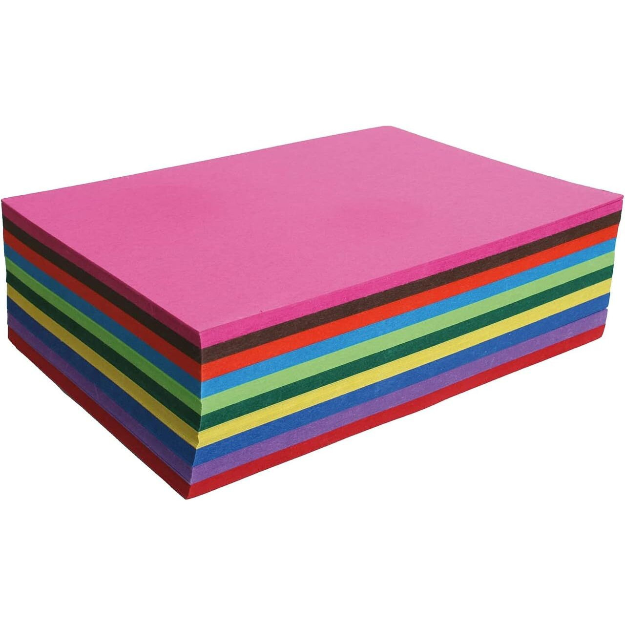 Eclet 40 pcs Color A4 Medium Size Sheets (10 Sheets Each Color) Art and Craft Paper Double Sided Colored Set 76
