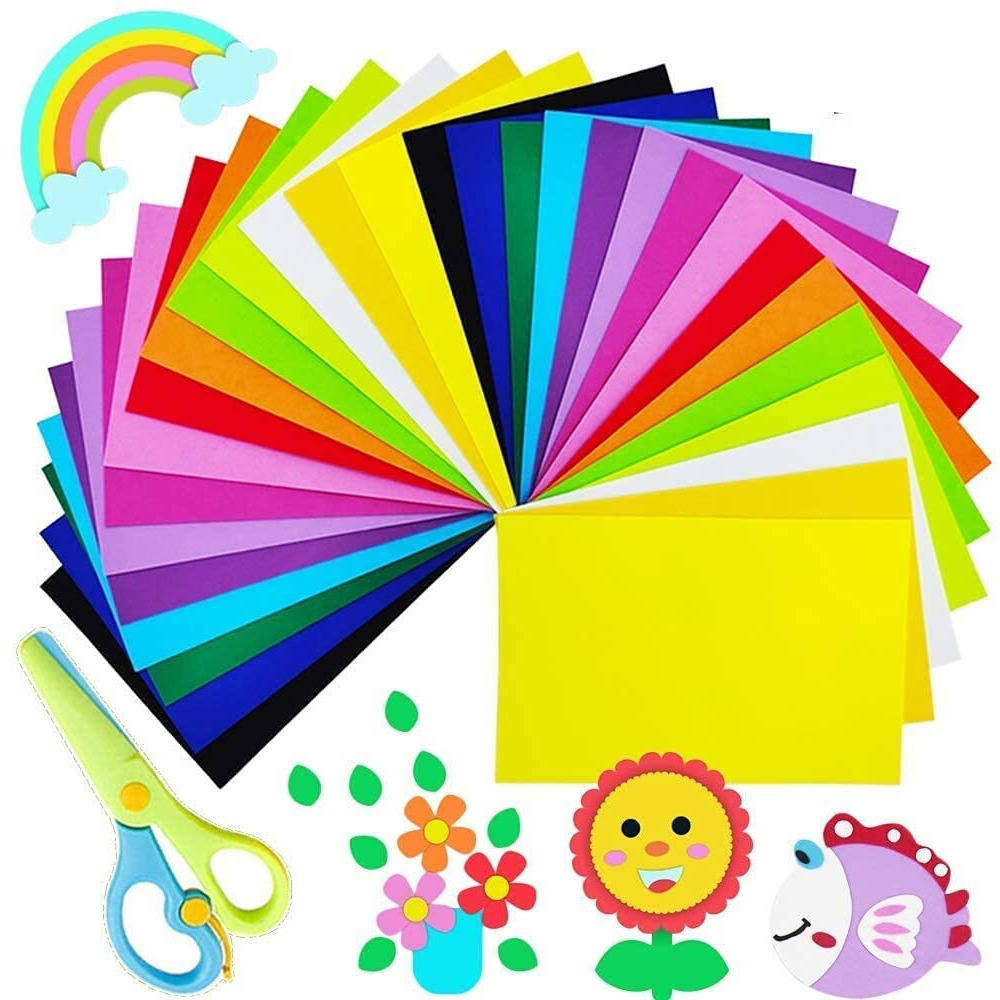 SNOW CRAFTS Multipurpose 100 Sheets A3 Size Coloured Paper for Art and Crafts, School Projects,assignmnets.(CP-09)
