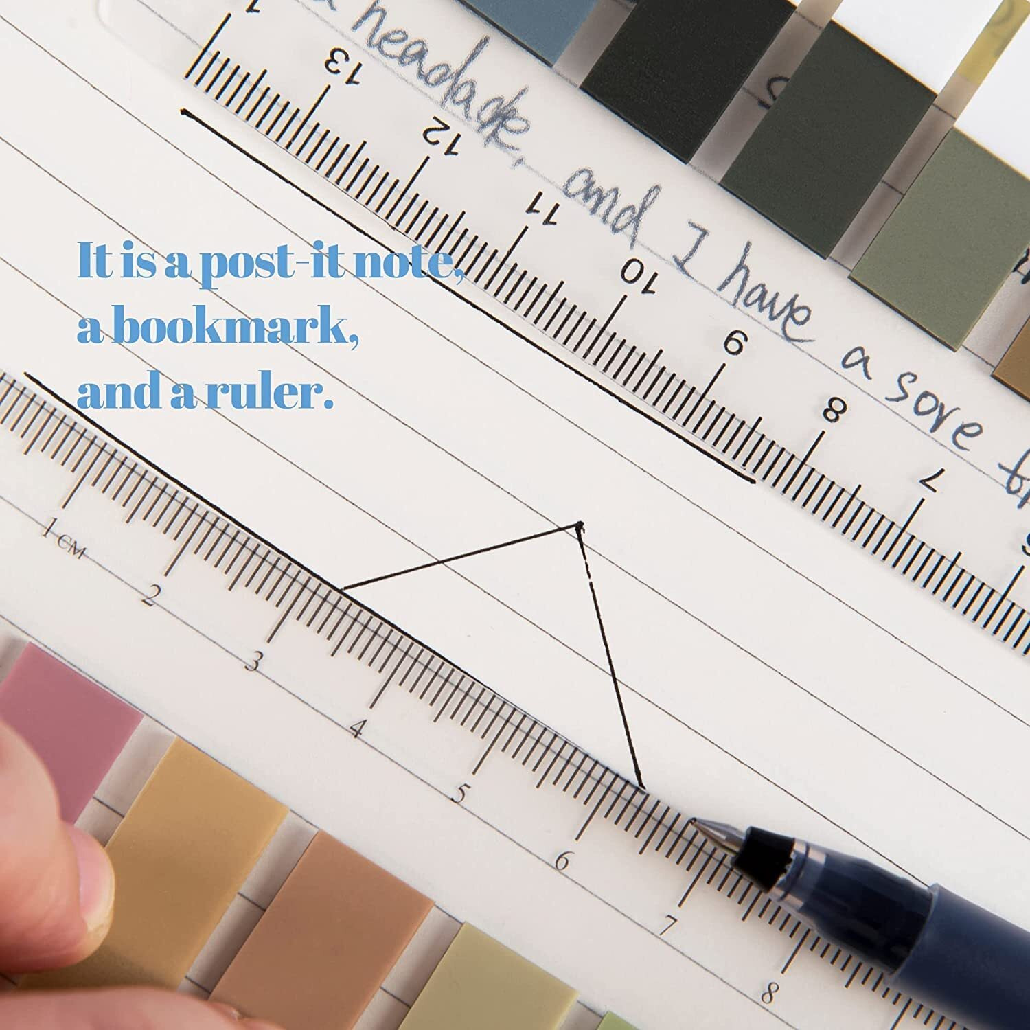 IMPRINT Sticky Index Tabs Book Tabs | 600 Pcs Morandi Transparent Sticky Notes | Waterproof Page Markers Tabs for Annotating Books | Soothing Colors |Aesthetic Book Annotation Supplies
