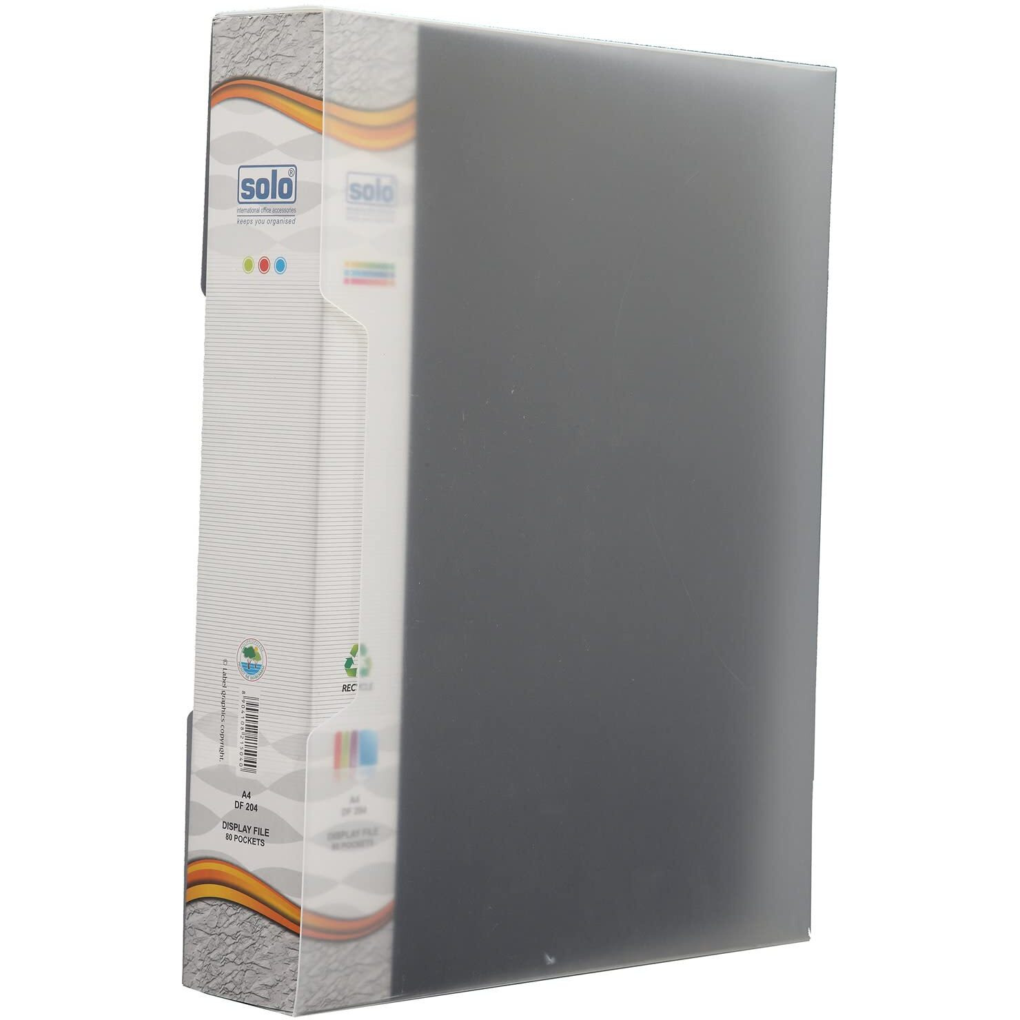Solo DF- 204 Display File - 80 Pockets (in a case) A4 - Black