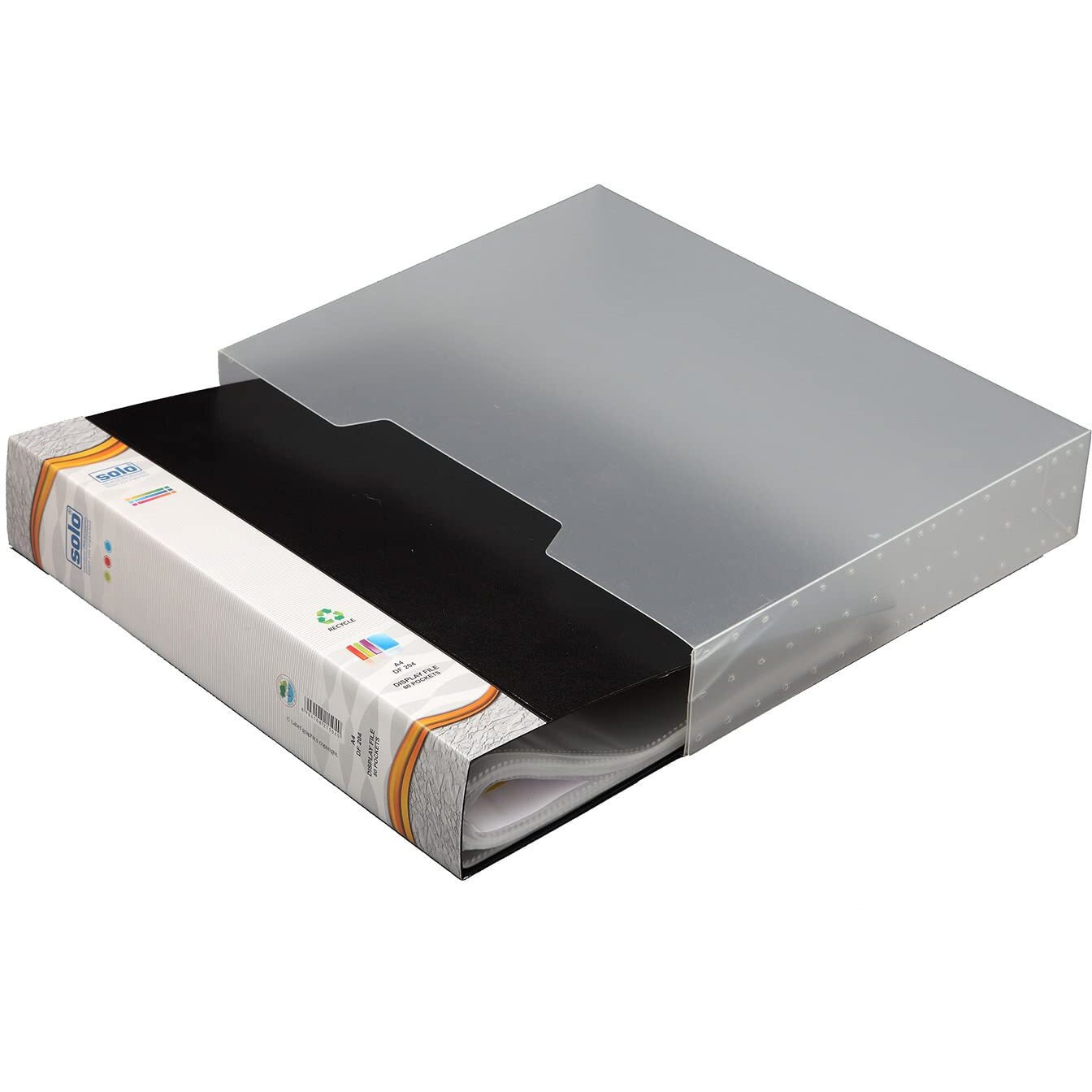 Solo DF- 204 Display File - 80 Pockets (in a case) A4 - Black
