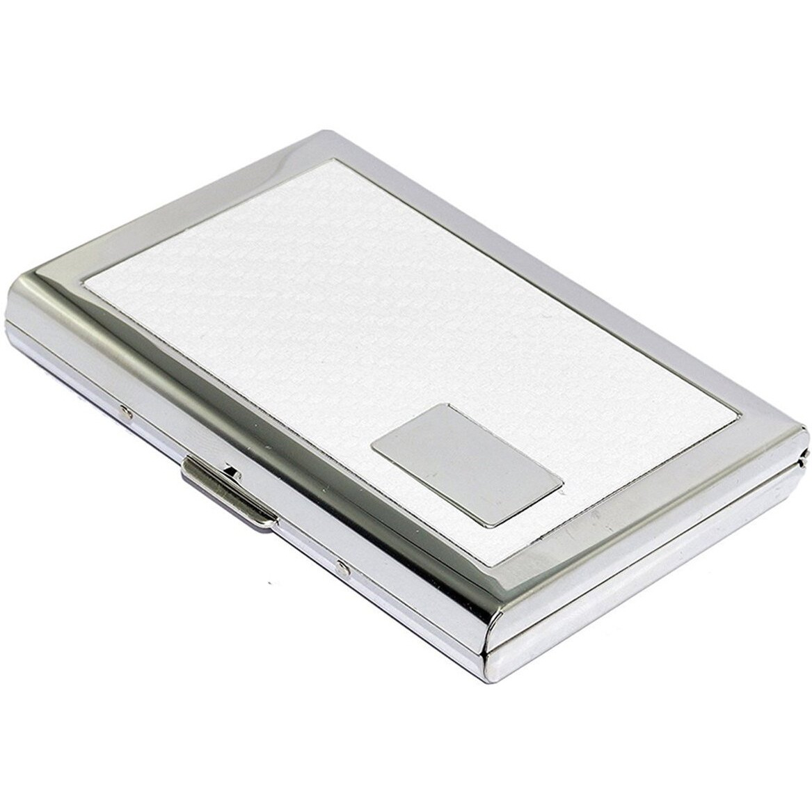 Stealodeal Metal Unisex Business Card Holders(White-Silver)