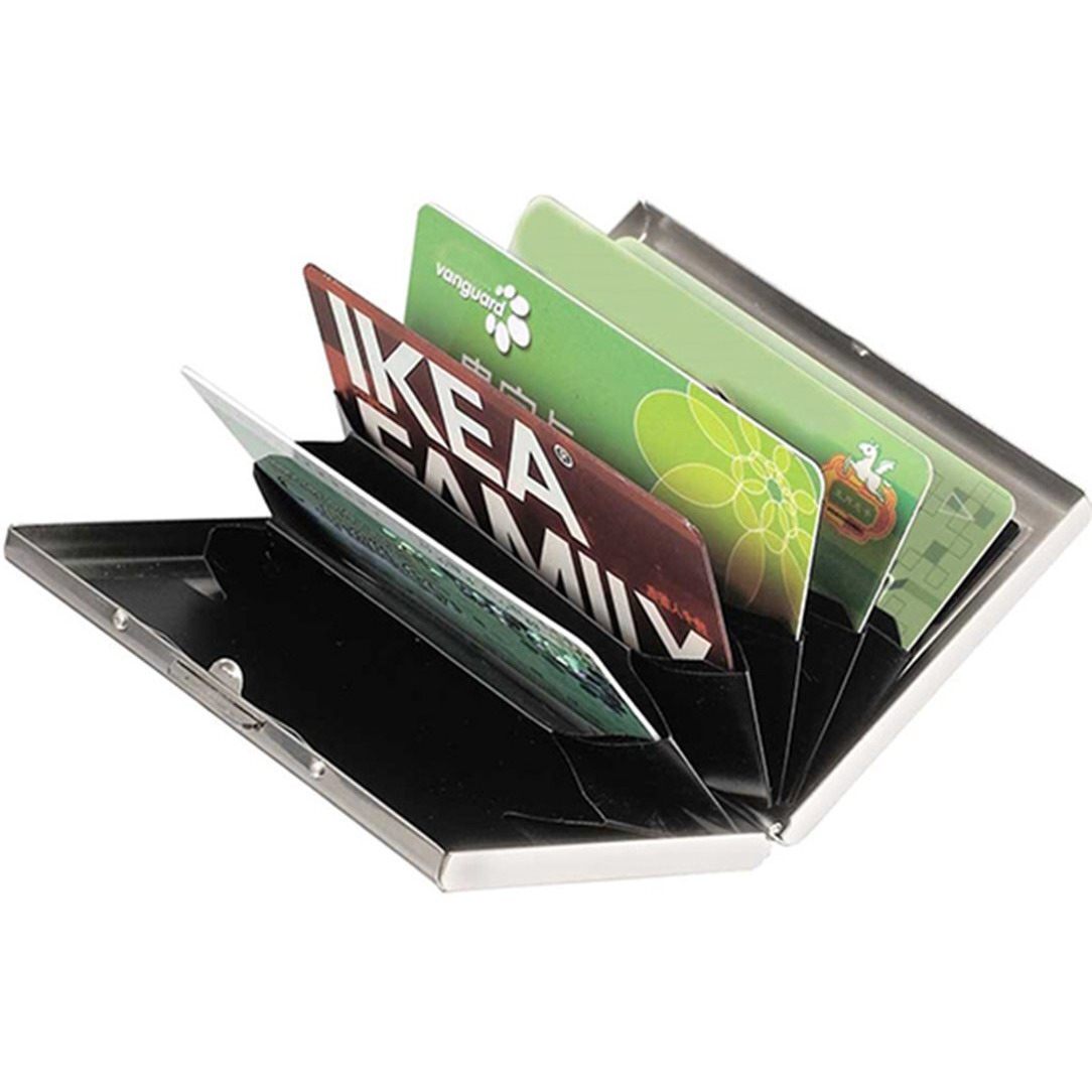 Stealodeal Metal Unisex Business Card Holders(White-Silver)