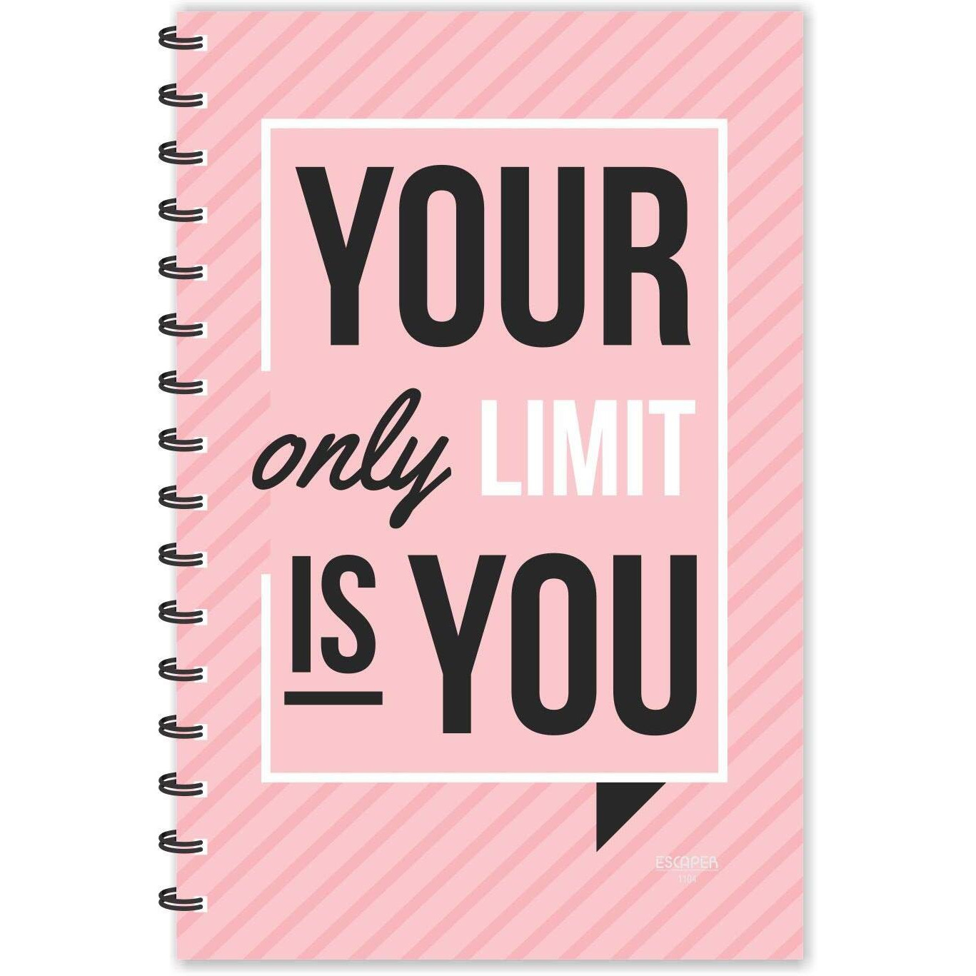 ESCAPER Your only Limit is You Motivational Quotes Diary, Ruled - A5-8.5 x 5.5 inches Quotes on Diary, Diary Notepad, Diary for Office, Diary for Gift
