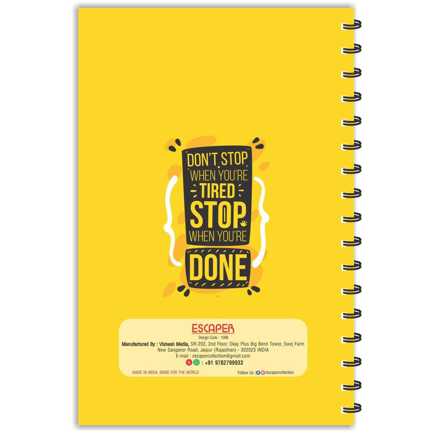 ESCAPER Limits with Motivational Notebook - A Designer Ruled Journal Perfect for Boys, Girls, Kids, and Professionals - Stay Inspired and Achieve Your Goals - Ideal for Home, Office, or as a Gift
