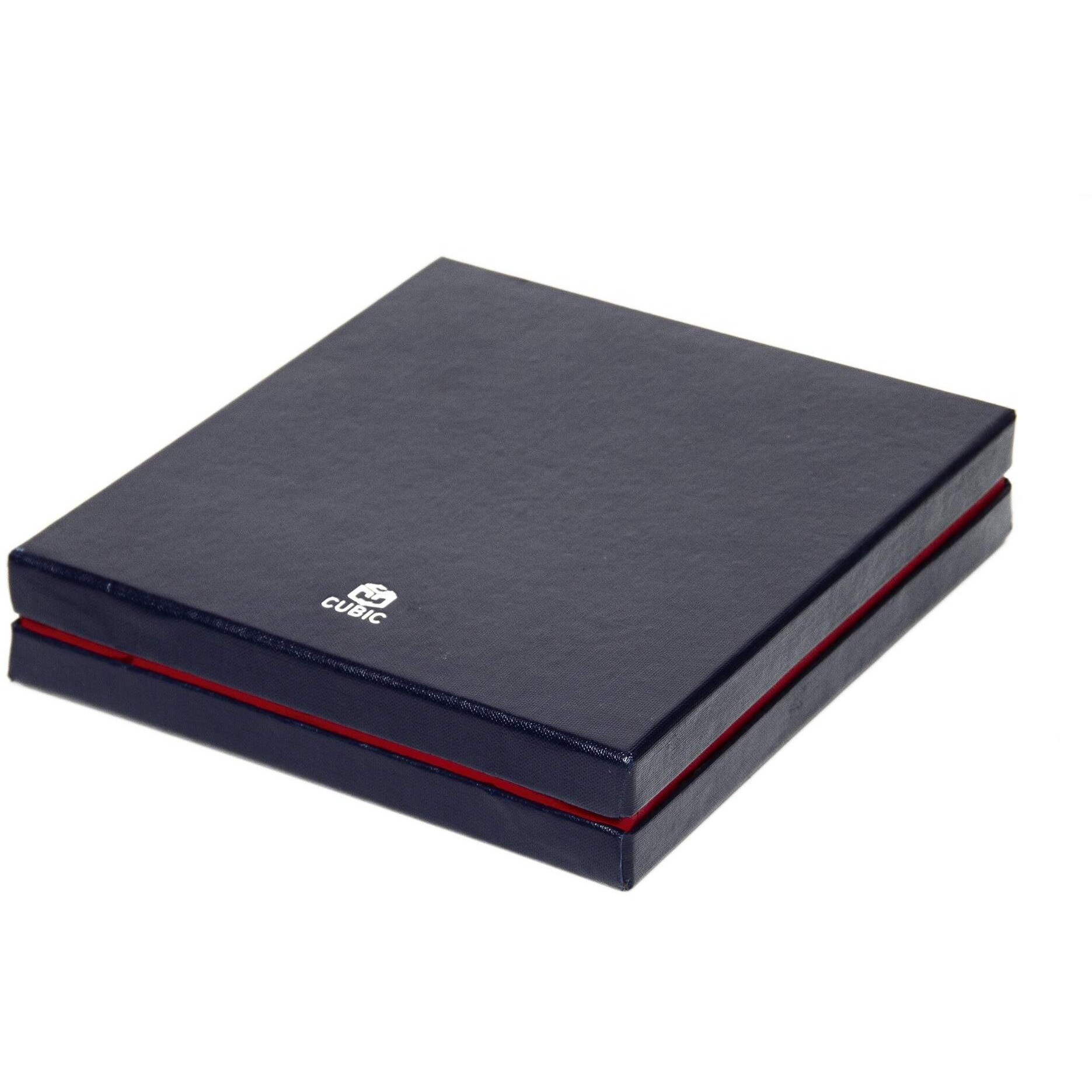 Cubic Combo Gift Box A5 Size Grey Mobile Pouch Notebook (640), Black Visiting Card Holder, Keychain and Oliver Worth Ball Pen