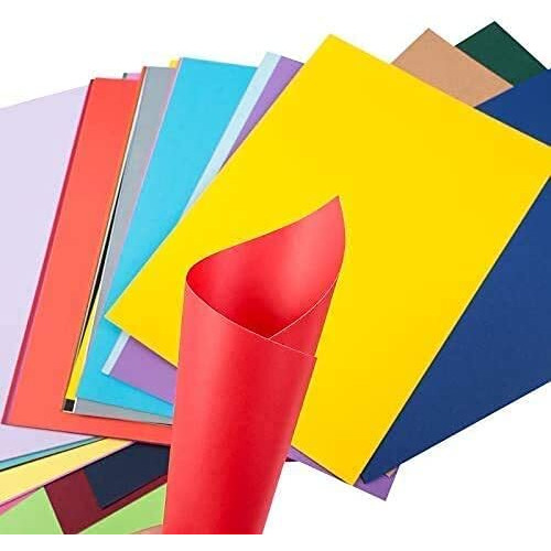 Eclet 40 pcs Color A4 Medium Size Sheets (10 Sheets Each Color) Art and Craft Paper Double Sided Colored Set 293