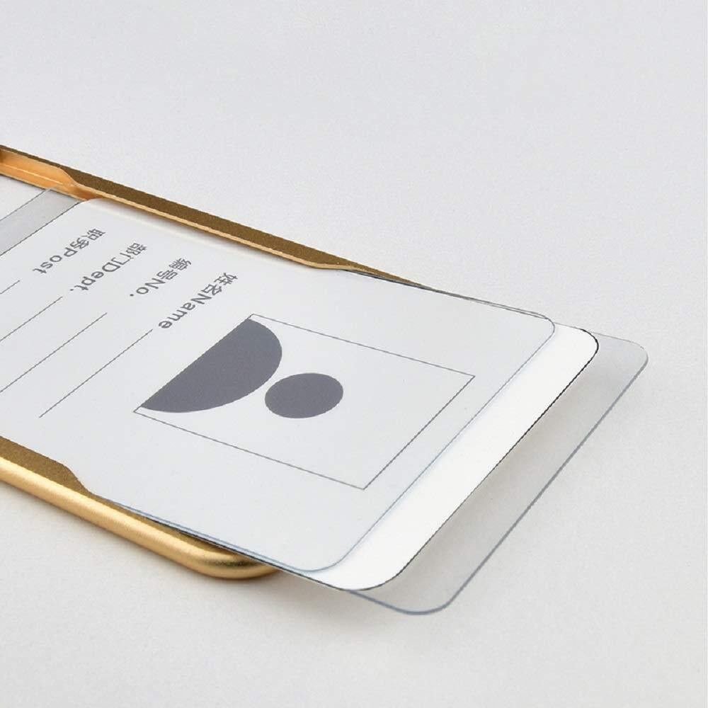 WHNOATOC Holder for Office,id Card Holder for Women,Golden id Card Holder for Men Stylish,id Card Holder for School Student,id Card Holder for Office Steel,Office id Card Covers Holders Pack 3
