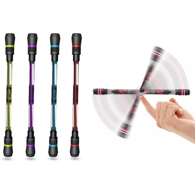 SHOPVILLA 4Set Spinning Pen Rolling Finger Rotating Pen Gaming Trick Pen Mod, Stress Releasing Brain Training Toys for Kids Adults Student Office Supplies, 4 Pieces pen mod