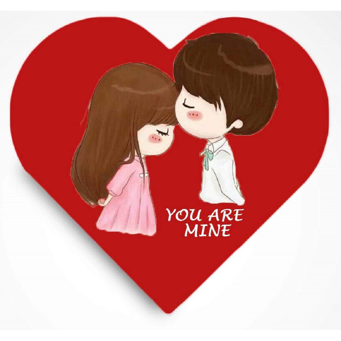 DI-KRAFT Printed Heart Shaped Writing Diary Journal Notepad Sketchbook Unruled Smooth Paper Sheets Notebook Planner Diaries for Loved Ones Valentine Gift - Red, 6x6 Inch [office_product]