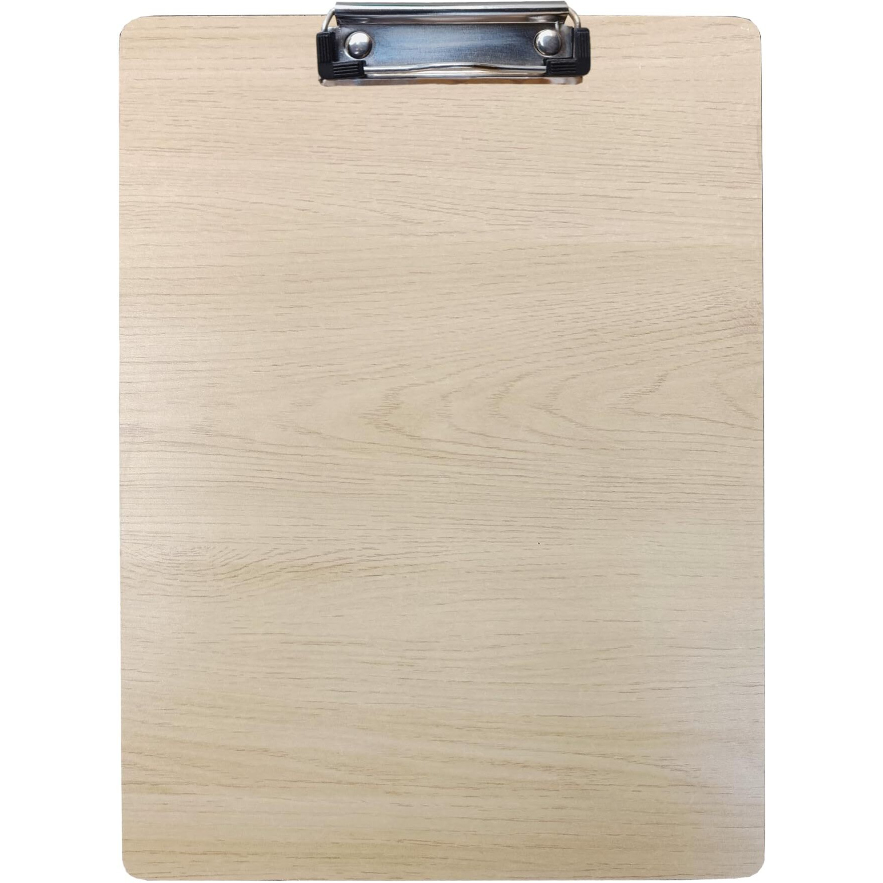Eduway Exam Board Wooden/Writing/Clipboard  Lightweight MDF | Heavy Duty Clip for Office, School, Home, College, Shop - Teak Pack of 1 (Size- 34x24 Cms)