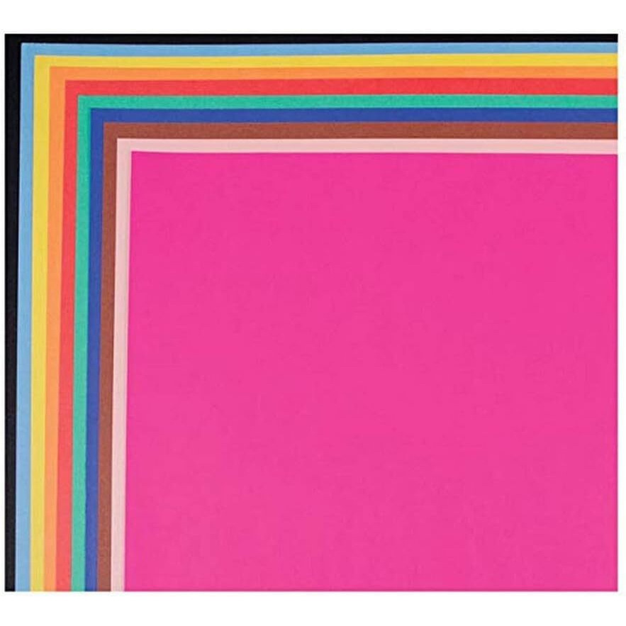 Eclet A4 100 Coloured Sheets (10 Sheets each color) Copy Printing/Art and Craft Paper Double Sided Coloured Office Stationery Children's Day Gift, Birthday Gift, Party Favors,christmas decor etc