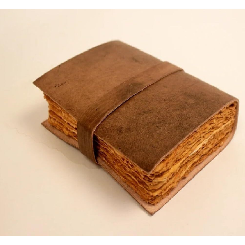 DI-KRAFT Leather Journal Diary with Antique Closure Vintage Old Pages Diary for Office Personal Use
