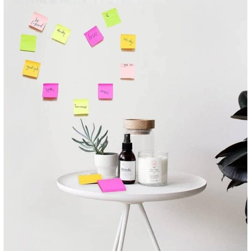 OFIXO Sticky Notes 400 Sheets Regular, 5 Colors (Multicolor)