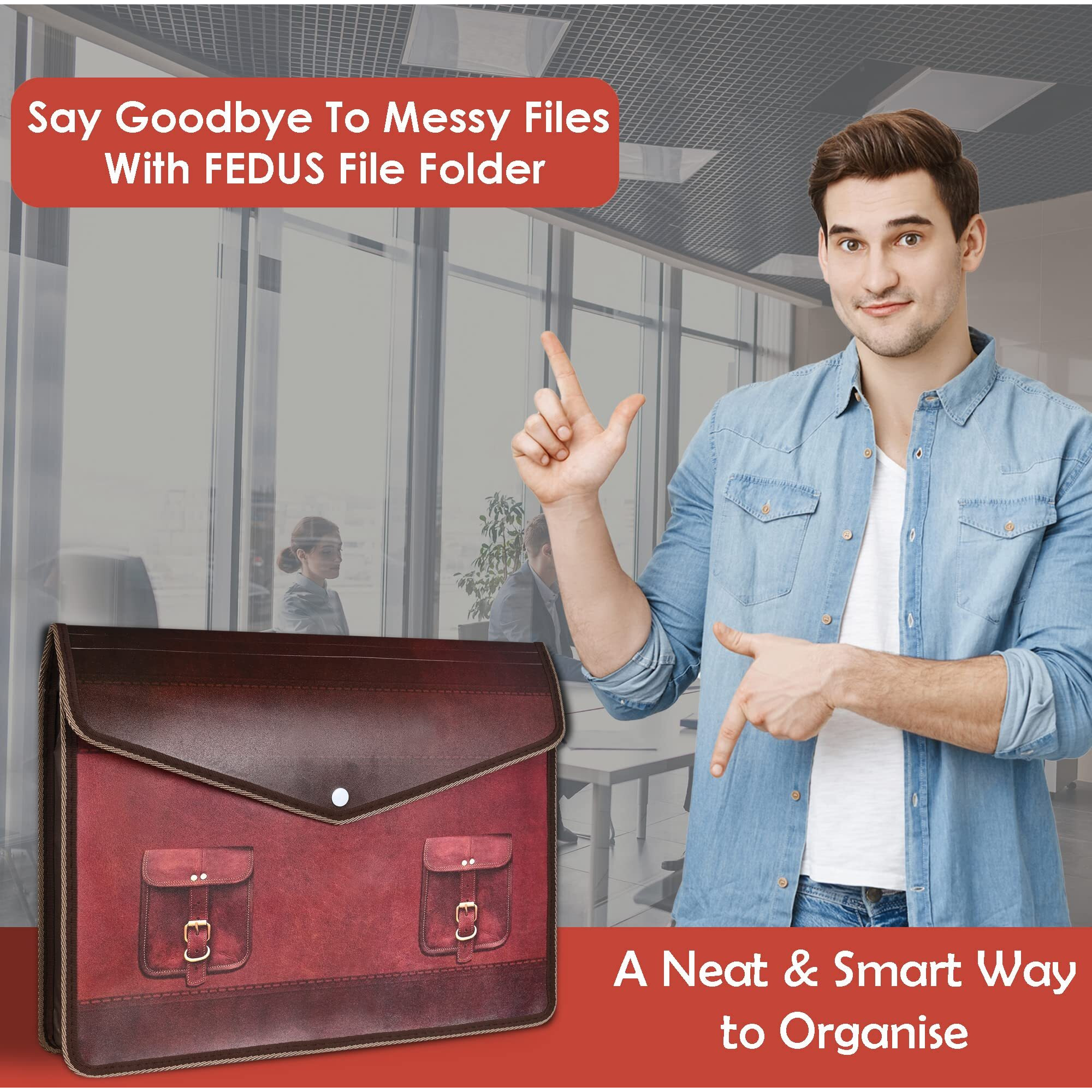 FEDUS Pack 6 Documents Holder Envelope Folder,Stylist Printed File Storage Bag with Snap Button Transparent Plastic File for documents Certificate File Holder/Document Folder Organizer for Certificate