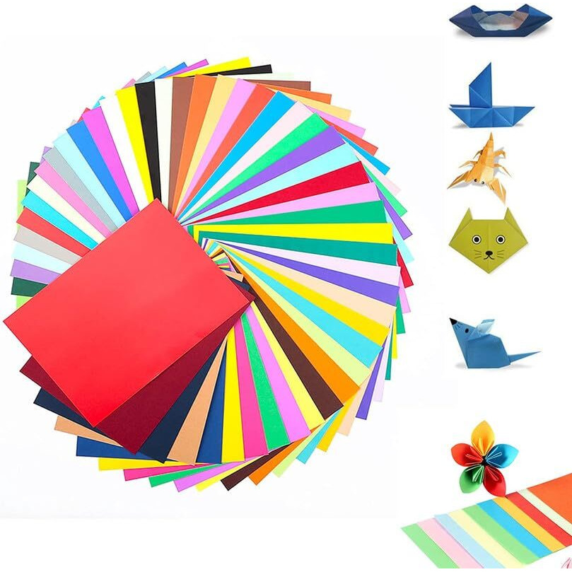 Eclet A4 100 Coloured Sheets (10 Sheets each color) Copy Printing/Art and Craft Paper Double Sided Coloured Office Stationery Children's Day Gift, Birthday Gift, Party Favors,christmas decor etc