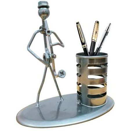 OFIXO Metal Pen Holder with Musician Playing Pen Stand Pack of 1