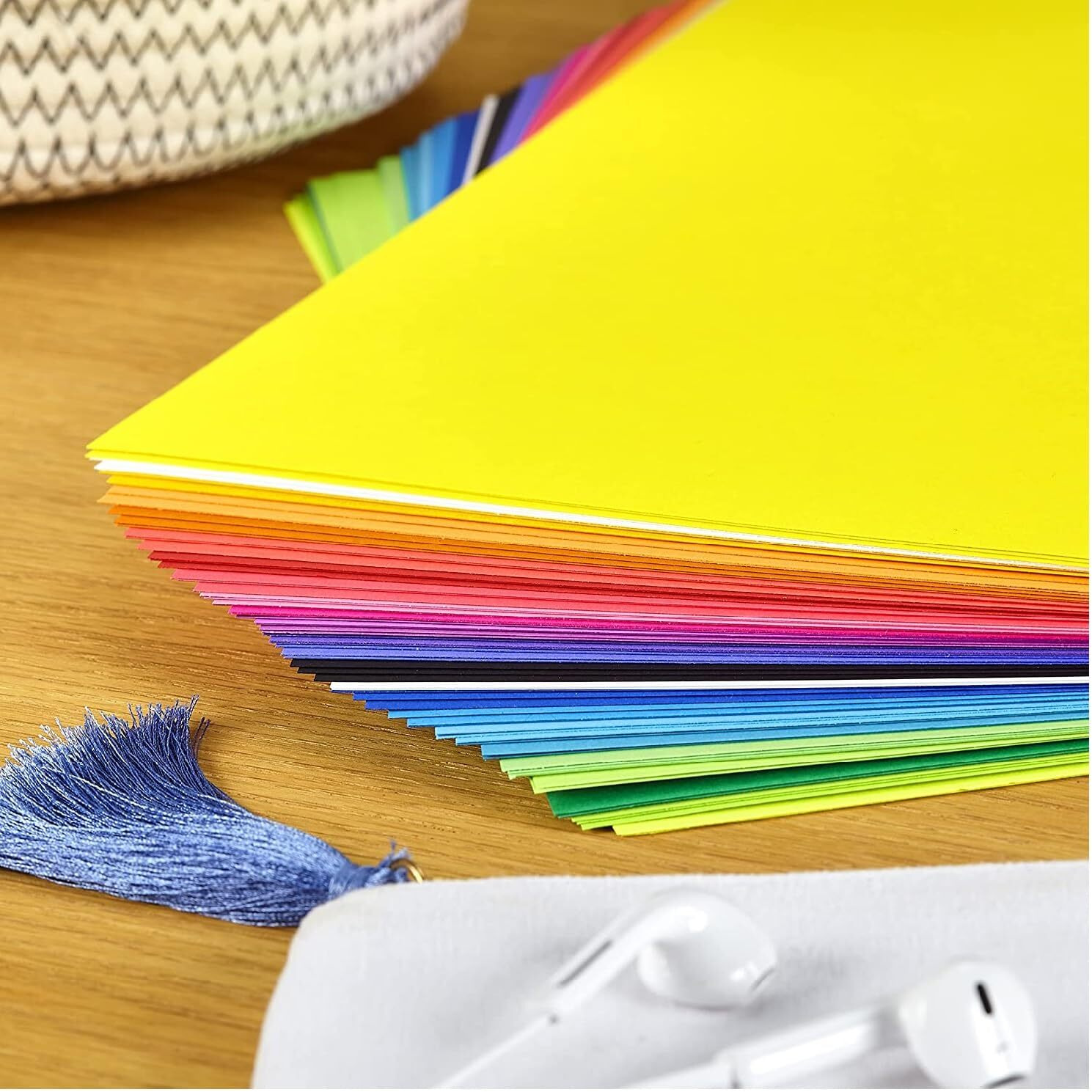Eclet A4 100 Coloured Sheets (10 Sheets each color) Copy Printing/Art and Craft Paper Double Sided Coloured Office Stationery Children's Day Gift, Birthday Gift, Party Favors,christmas decor etc