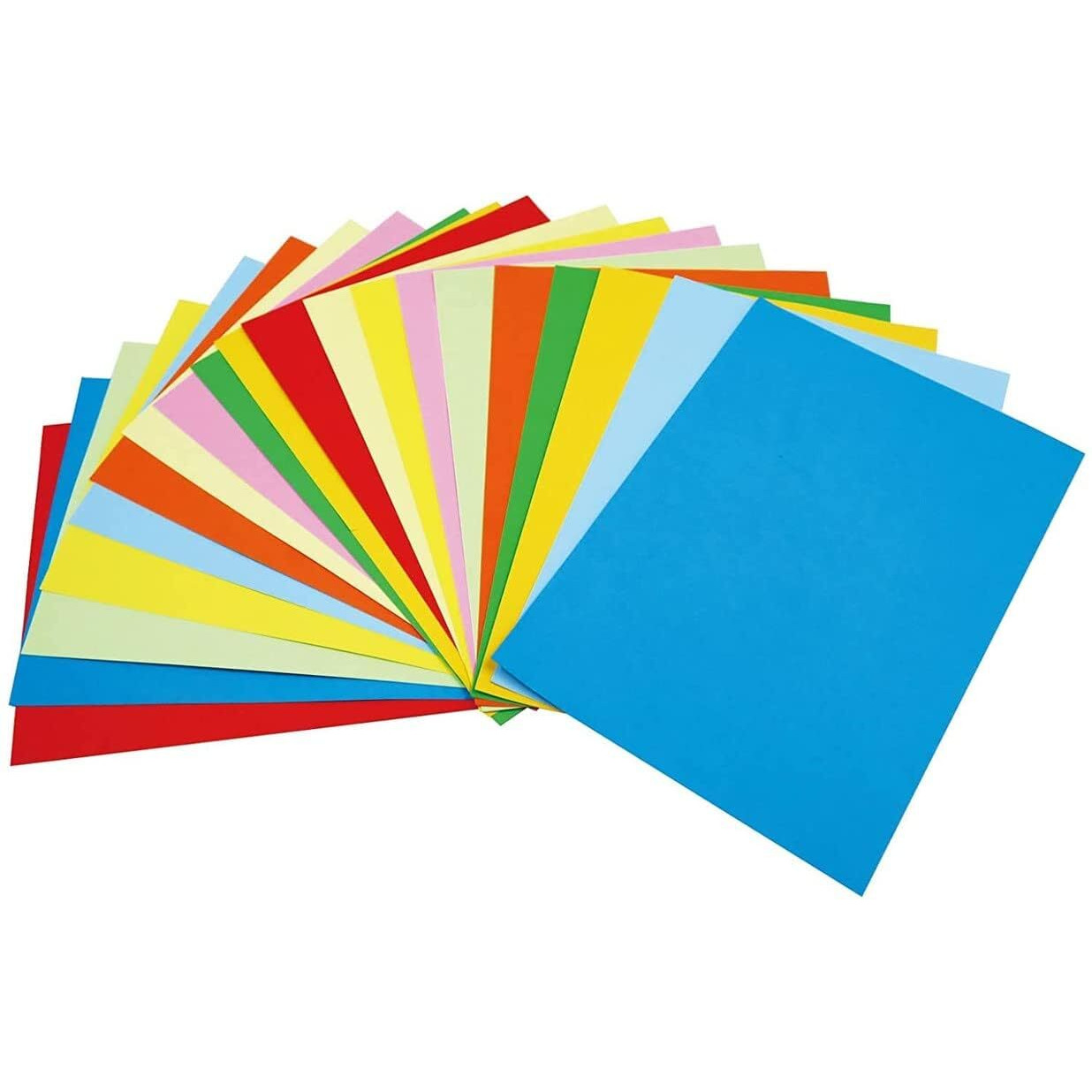 Eclet A4 100 Coloured Sheets (10 Sheets each color) Copy Printing/Art and Craft Paper Double Sided Coloured Office Stationery Children's Day Gift, Birthday Gift, Party Favors,christmas decor etc