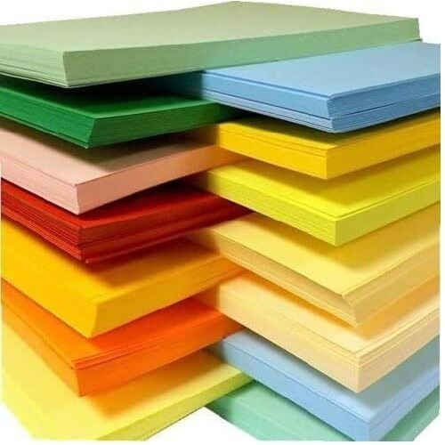 Eclet A4 100 Coloured Sheets (10 Sheets each color) Copy Printing/Art and Craft Paper Double Sided Coloured Office Stationery Children's Day Gift, Birthday Gift, Party Favors,christmas decor etc