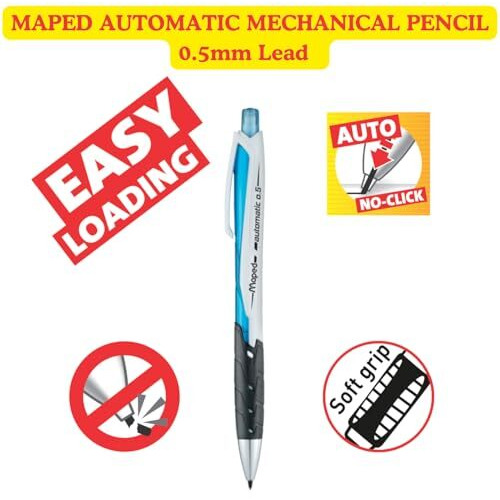 Maped Premium Exam kit - 2pc Set (City Theme) |Premium Clipboard and Automatic Mechanical Pencil|Pen Pencil|Exam Pad for Students|Ideal for School Students | Essential Exam Kit| Automatic Pencil