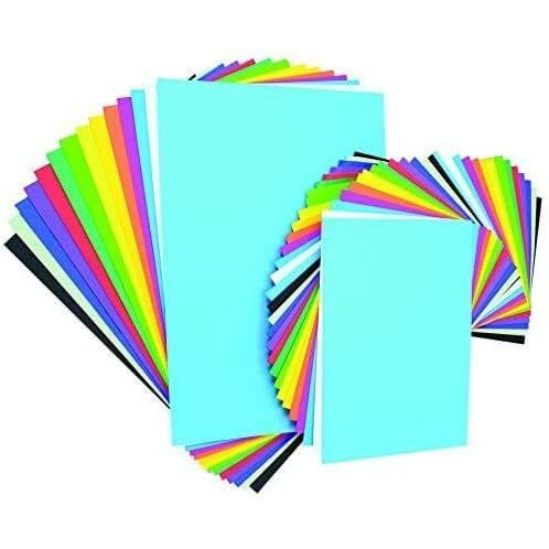 Eclet A4 100 Coloured Sheets (10 Sheets each color) Copy Printing/Art and Craft Paper Double Sided Coloured Office Stationery Children's Day Gift, Birthday Gift, Party Favors,christmas decor etc