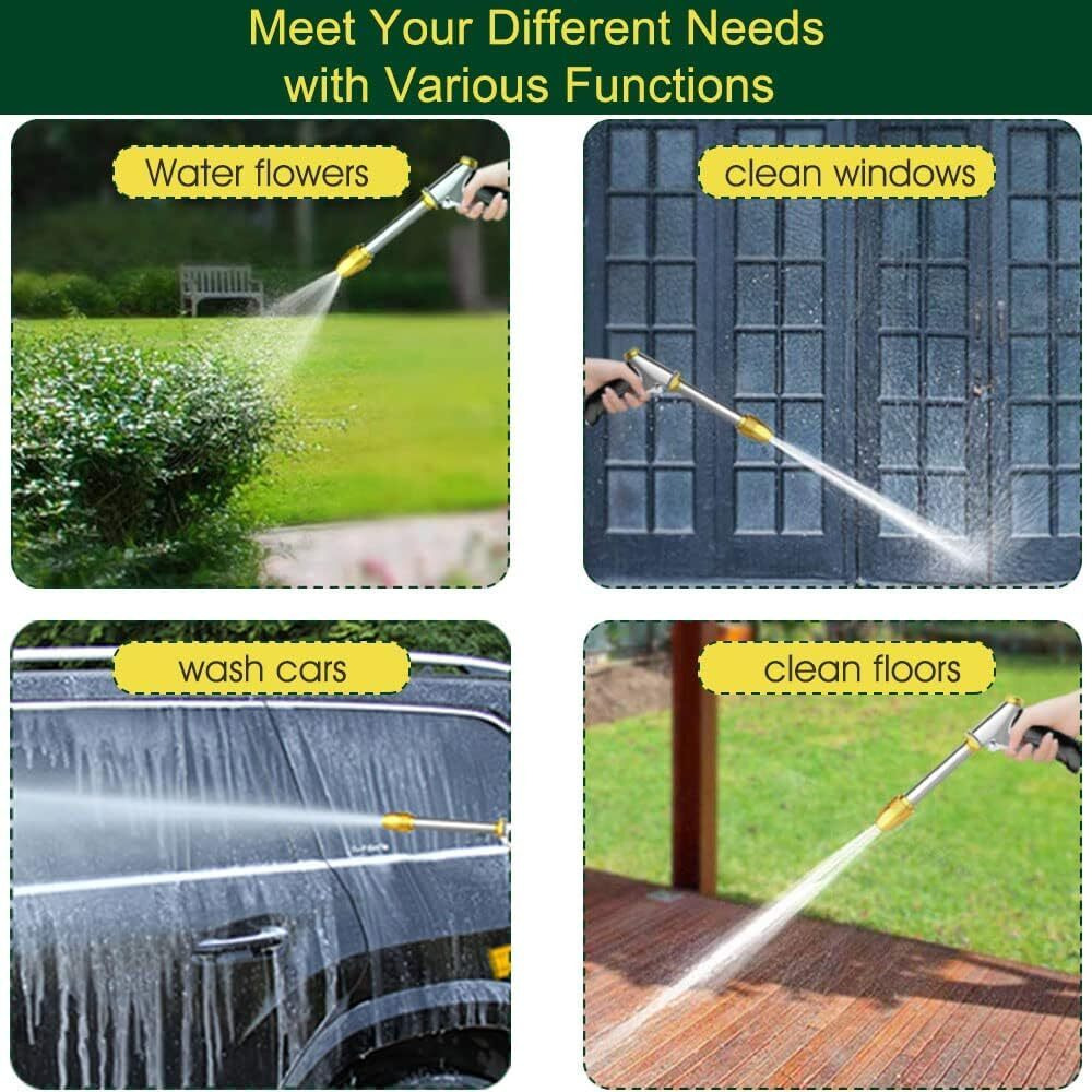 Finaxo Metal copper High Pressure Water Hose Nozzle Sprayer Gun,Garden Hose Nozzle, Head Fits all 3/4Garden Hose Thread,for Washing Cars, Lawn,Watering Plants, Outdoor Fun & Showering Pets,Cleaning