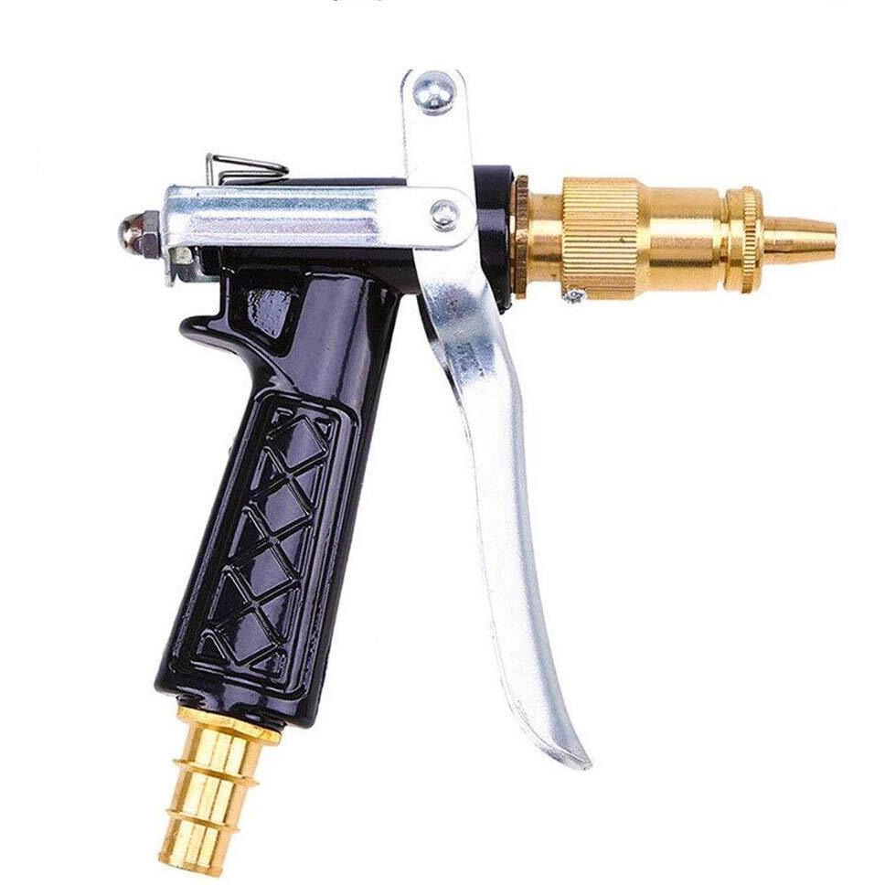 Aepigo High Pressure Brass Hose Nozzle Adjustable Water Spray Gun for car Motorbike and Any Vehicle Cleaning Spray Gun for Plant Watering, Car Washing, Lawn, Gardening